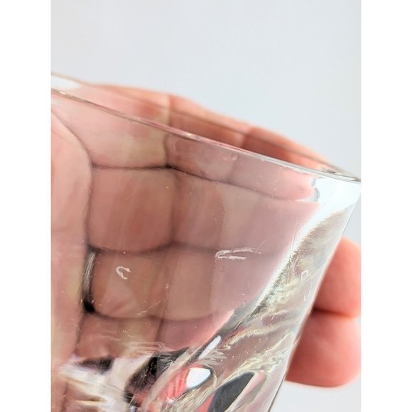 Set of 2 Vintage 70s Vodka Shooter Glasses Heavy Bottom Large Shot Glass Bourbon - Picture 6 of 9